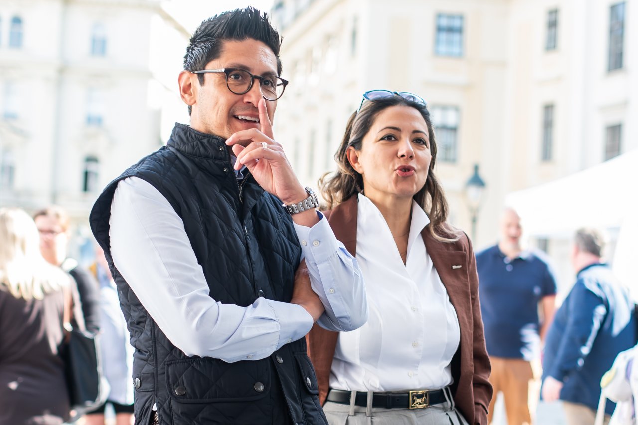 Mann und Frau in Wien